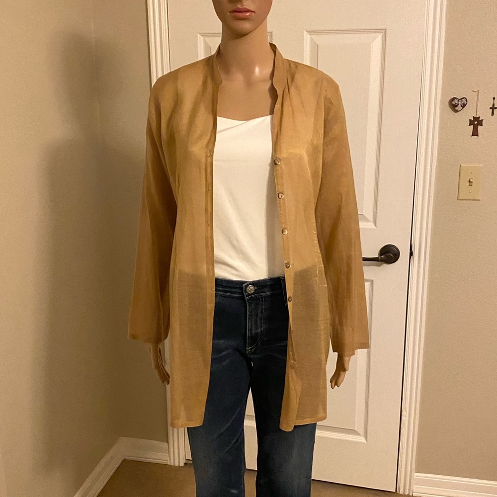 Eileen Fisher Metallic Top
